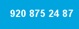 920 875 24 87 920 875 24 87